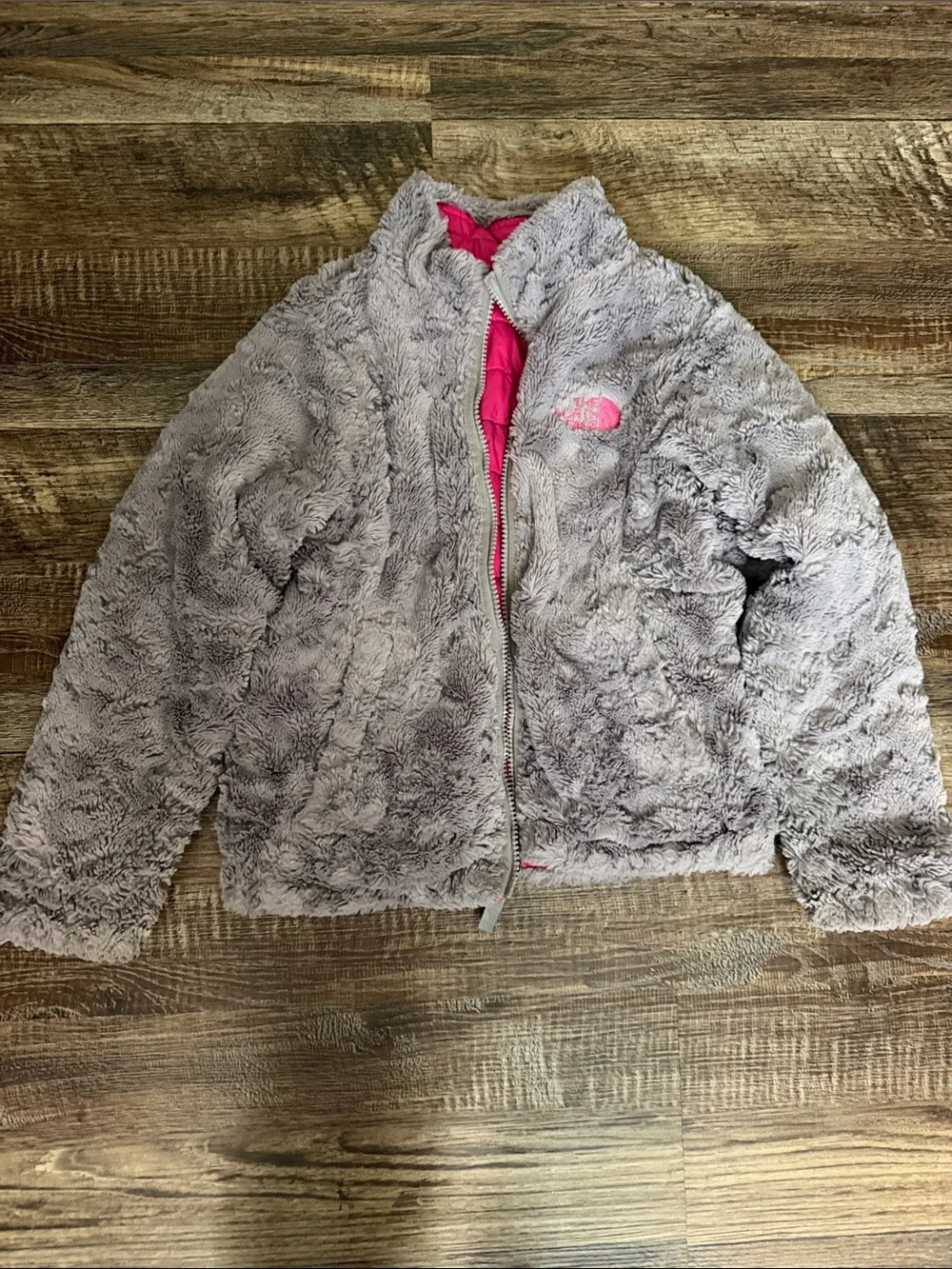 The North Face Hot Pink Quilted Puffer Jacket